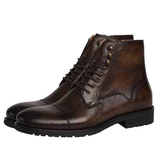 Calf Leather Martin Boots