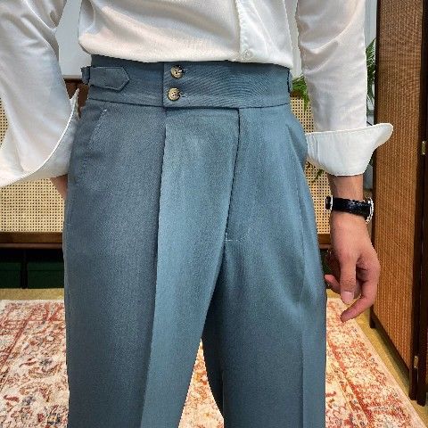 Side-Tab Trousers