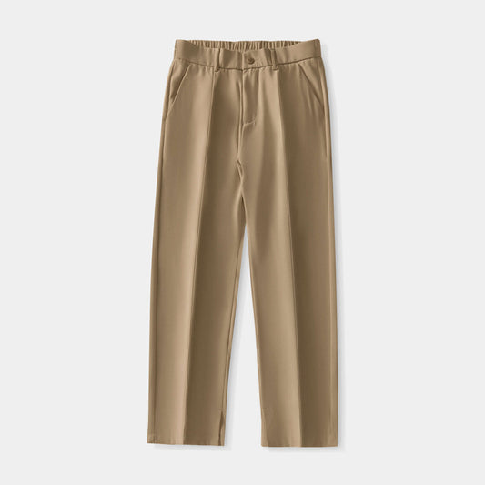 Straight Pleated Pants