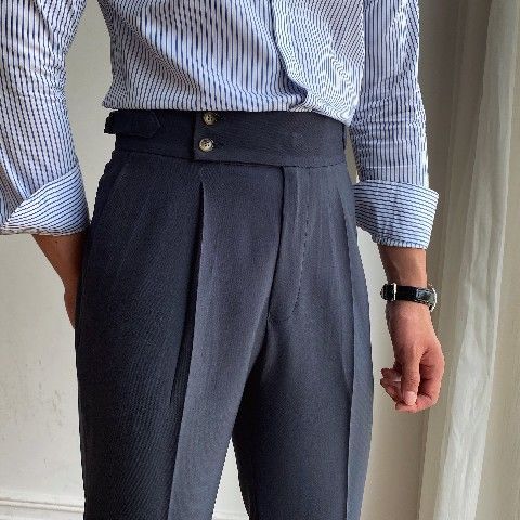 Side-Tab Trousers