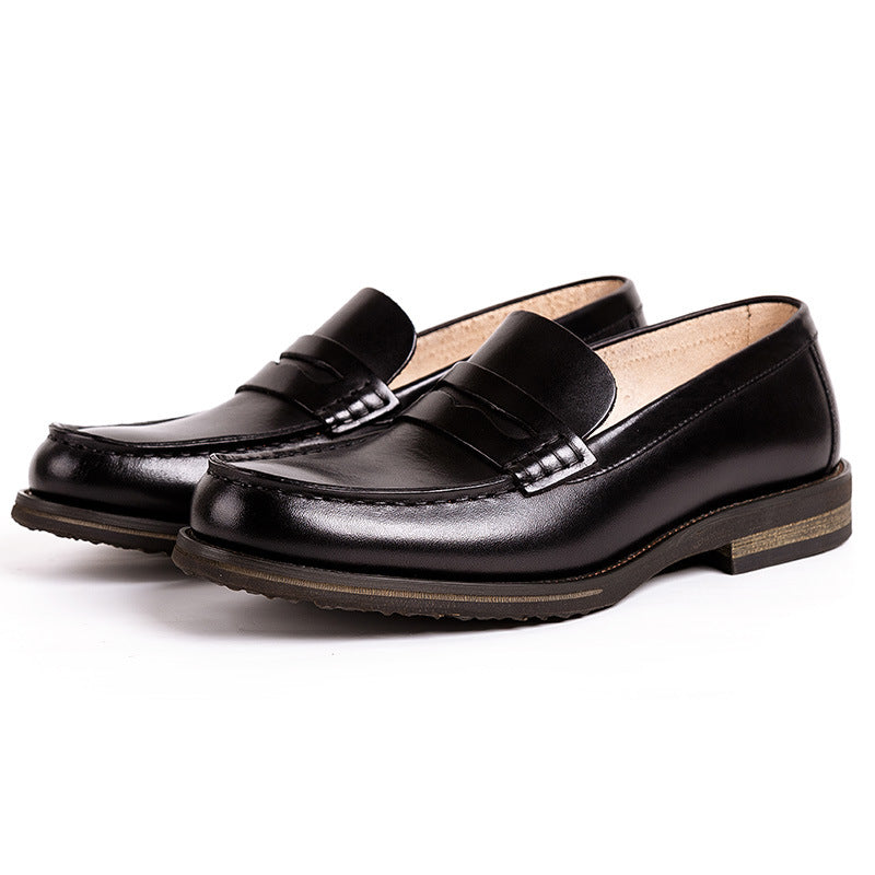 Cow Hide Leather Penny Loafers